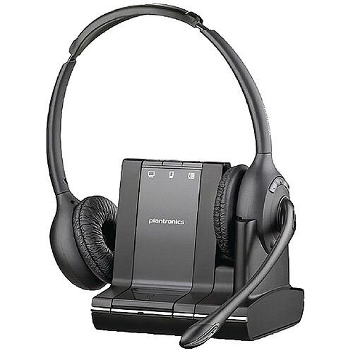 Plantronics Savi W720/A 3 in 1 UC Binaural Wireless DECT Headset System Plantronics Savi W720/A 3 in 1 UC Binaural Wireless DECT Headset System
