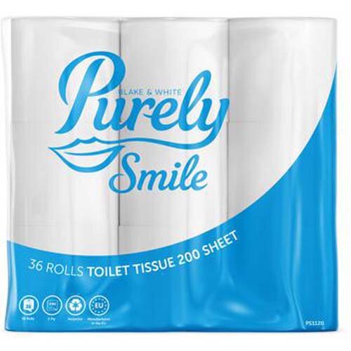 ValueX Toilet Roll 2Ply Recycled 200 Sheets White (Pack 36) PS1120