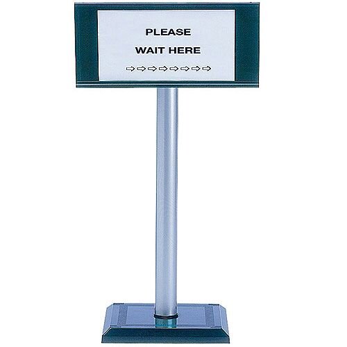 PVC Post 110cm With Sign Holder A4 370445