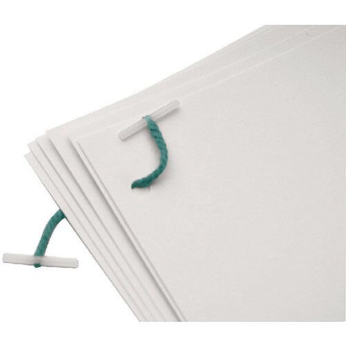 Q-Connect Plastic Ended Treasury Tag 127mm Pack of 100 KF04574 Q-Connect Plastic Ended Treasury Tag 127mm Pack of 100 KF04574