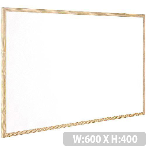 Q-Connect Whiteboard Wooden Frame 600x400mm (KF03570)