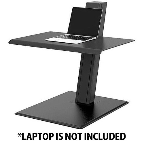 Humanscale QuickStand ECO Height-Adjustable Sitting/Standing Laptop Workstation Black QSEBL