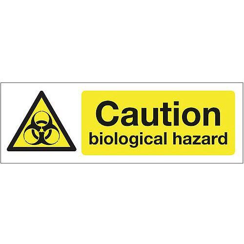 Rigid PVC Plastic Chemical And Substance Hazards Sign Caution