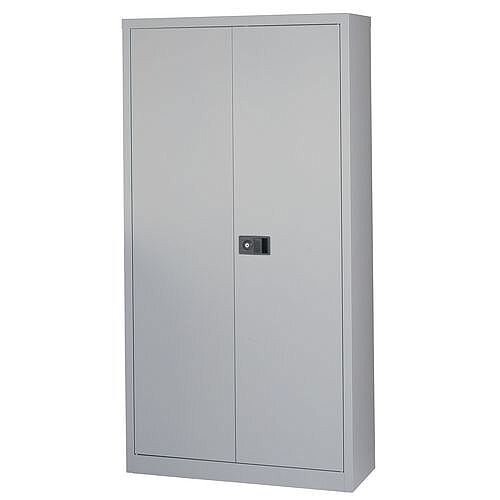 Steel Double Door Cupboard 1950 mm H x 19140 mm W x 400 mm D in Grey