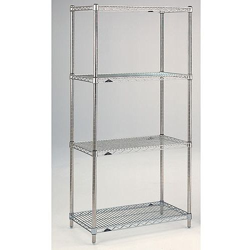 Super Erecta Wire Stainless Steel Shelving 5 Shelf Unit HxWxDmm 1895x1219x610 Super Erecta Wire Stainless Steel Shelving 5 Shelf Unit HxWxDmm 1895x1219x610