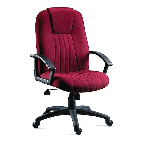City Fabric Upholstered Executive Office Armchair Burgundy City Fabric Upholstered Executive Office Armchair Burgundy