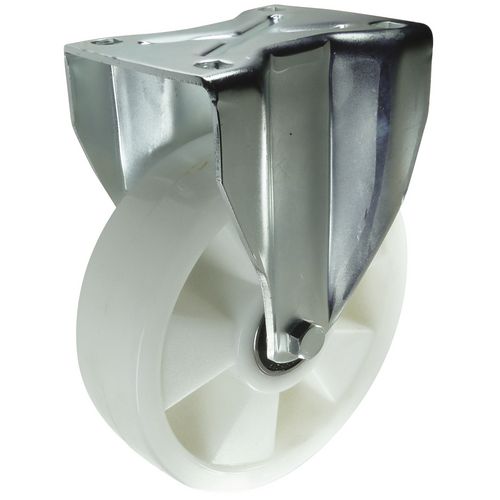 Ball bearing nylon wheel, heavy duty fixed Load Capacity 300kg Hunt