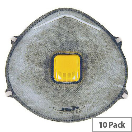 P2 Moulded Disposable Masks P2 Odour Valved Welding Pack of 10 P2 Moulded Disposable Masks P2 Odour Valved Welding Pack of 10