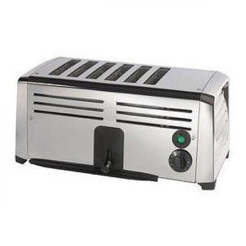 Commercial Stainless Steel Toaster 6 Slots Hunt Office UK