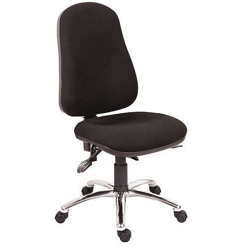 Ergo Comfort 24 Hour High Back Task Operator Office Chair With 5 Star Nylon Base Black