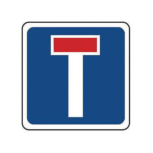 Reflective General Traffic Sign T Junction Ahead Hunt Office UK