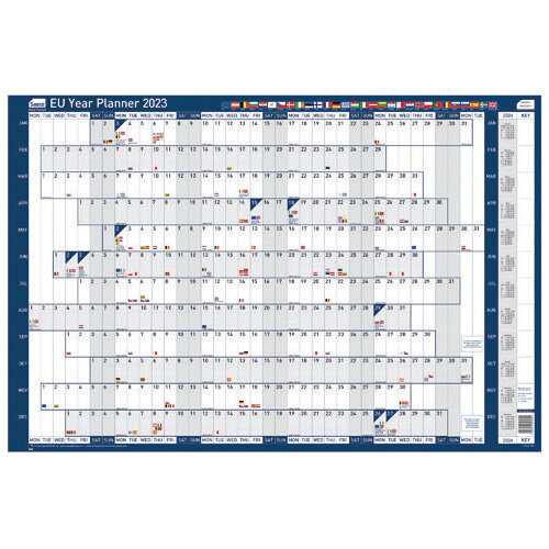 Sasco EU Year Planner Mounted 2023 2410198 Hunt Office UK