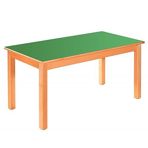 Rectangular Primary School Table Beech Green 120x60cm 58cm High TC05803 Rectangular Primary School Table Beech Green 120x60cm 58cm High TC05803