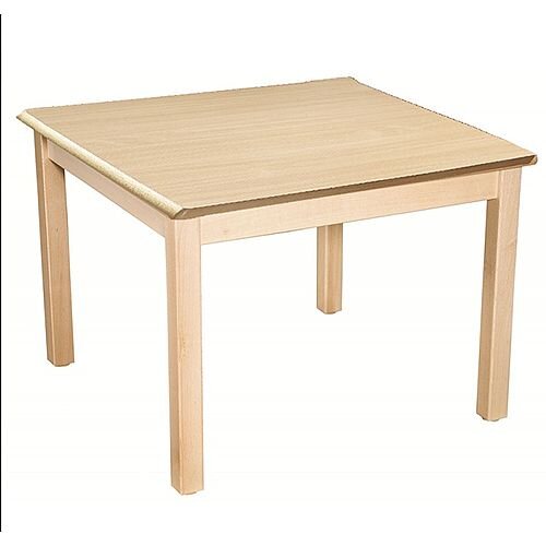 Square Preschool Table Beech Natural 800x800mm 52cm High TC35200 Square Preschool Table Beech Natural 800x800mm 52cm High TC35200