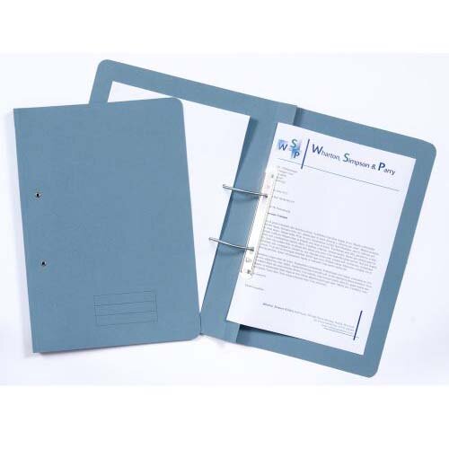 Exacompta Transfer File Manilla Foolscap Blue 285gsm (Pack 25) TFM-BLUZ
