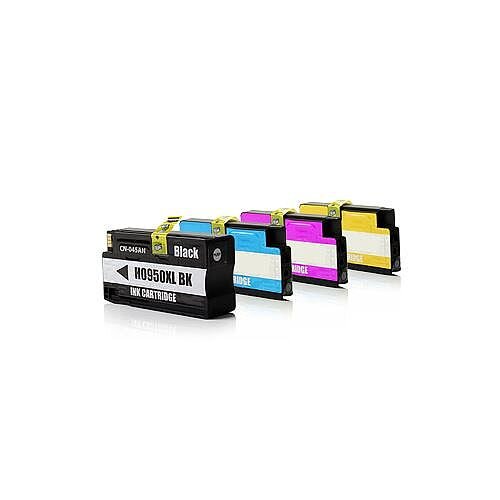 HP 950XL Compatible Inkjet Cartridge Multi-Pack C2P43AE 4-Colour >2300 each Page Yield