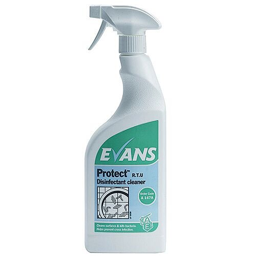 Evans Protect Disinfectant Cleaner 750ml A147AEV Pack 6