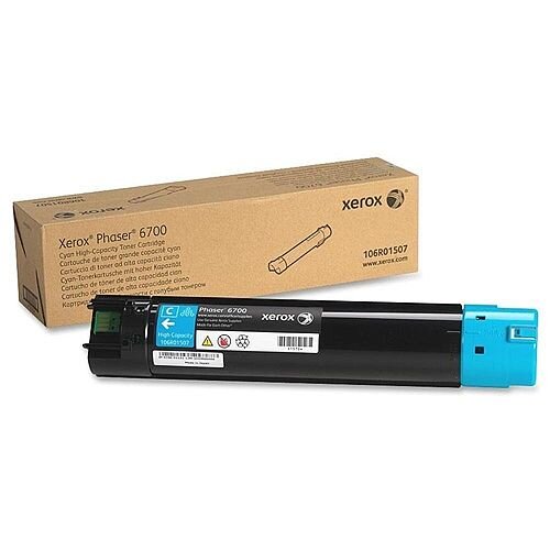 Xerox Phaser 6700 Toner Cartridge High Yield Cyan 106R01507 Xerox Phaser 6700 Toner Cartridge High Yield Cyan 106R01507