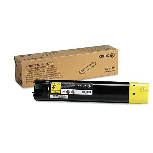 Xerox Phaser 6700 Toner Cartridge High Yield Yellow 106R01509 Xerox Phaser 6700 Toner Cartridge High Yield Yellow 106R01509