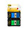 Post-it Index Medium In a Plastic Dispenser Dual Pack Green and Blue 2Packs of 50 Sheets