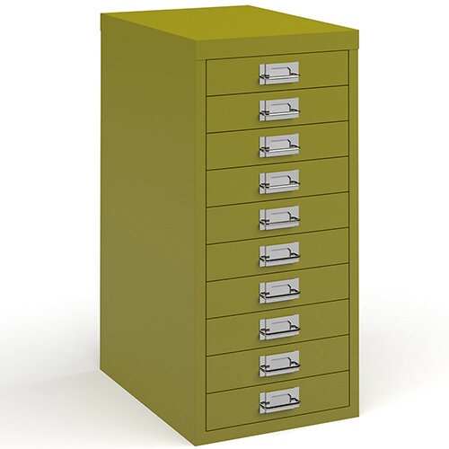 Bisley Multidrawer With 10 Drawers - Green