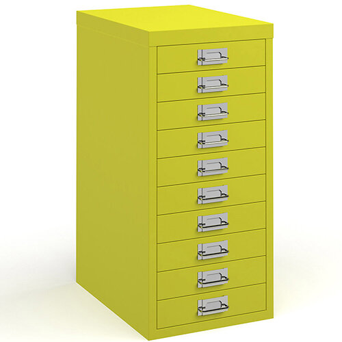 Bisley Multidrawer With 10 Drawers - Yellow