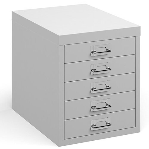 Bisley Multidrawer With 5 Drawers - White