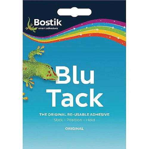 Bostik Blu-Tack Handy Pack, 60g (801103) - Reusable Adhesive for Posters, Paper & Crafts