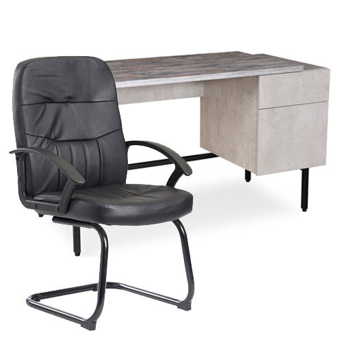 Delphi home office workstation and Cavalier executive chair bundle