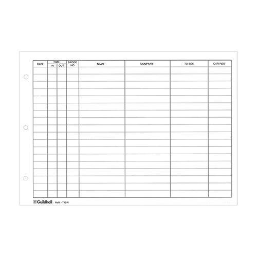 Guildhall Refill for Loose-leaf Visitors Book 50 Sheets A4 T40/R