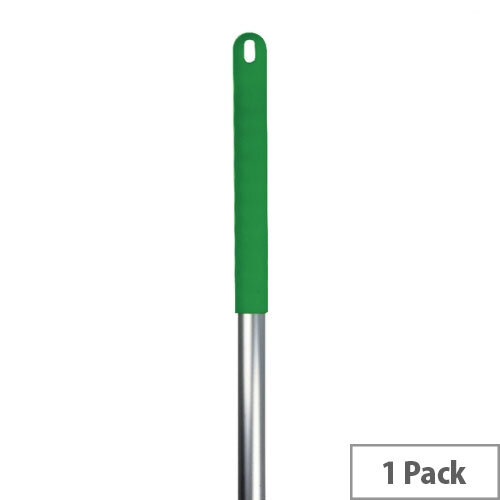 Green Aluminium Hygiene Pack of 1 Socket Mop Handle 103131GNLightweight & Durable