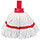 Contico Exel Revolution Mop Head, 250g, Red - Colour-Coded Mop for Hygiene-Sensitive Areas