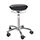 Pilates Air-Seat Ergonomic Stool With Black Leather Look Seat Upholstery H520 - 710mm Aluminum Frame
