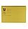 Q-Connect Yellow Square Cut Folder Medium Weight 250gsm Foolscap Pack of 100