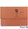 Document Wallet Half Flap Foolscap Orange Pack 50 Q-Connect