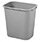 Rubbermaid 26.6L Rectangular Waste Basket Grey