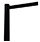 Barrier Fully Retractable Adv. Black Post & Black Belt