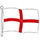 Flag National St.George Cross Size Med. 2.29Mx1.14M