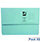 Q Connect Document Wallet 220gsm Foolscap Blue Pack of 50 WX23011A
