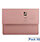 Q- Connect Document Wallet 220gsm Foolscap Pink Pack of 50 WX23015A