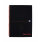 Black n Red A4 Wirebound Hard Cover Notebook Ruled 140 Pages Black/Red (Pack 5) - 100102248