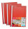 Elba Report File Clear Front Plastic Red Pack 50 400055034