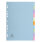 Exacompta Forever Recycled Divider 10 Part A4 170gsm Card Assorted Colours - 1610E