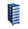 Really Useful Mobile Storage Tower 6x7 Litre Drawers Black & Transparent. Suitable For Offices, Homes, Art Supplies, Warehouses, Hospitals & More.