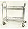 Chrome Basket Shelf Trolley Two Tier Trolley Shelf Width 1219Mm Capacity 200kg