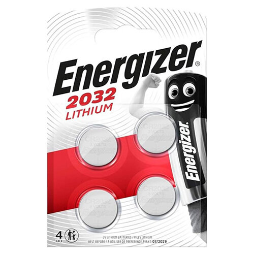 Energizer CR2032 Button Cell Coin Batteries Lithium Battery (Pack 4