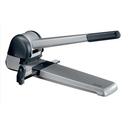 Leitz Extra HeavyDuty Long Handled Hole Punch Metallic Black 250