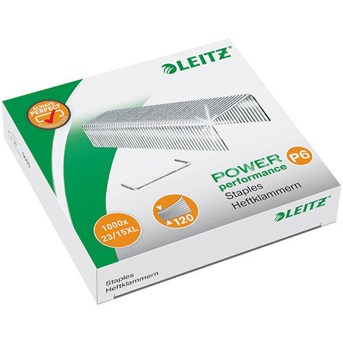 Leitz 23/15 XL Staples Box of 1000 for 5553 Stapler Pack of 20 Boxes Hunt Office UK