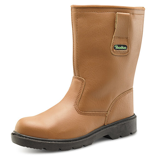 Click Traders S3 Thinsulate Rigger Work Boots PU/Leather Size 6 Tan