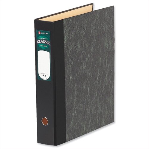 Rexel Classic Lever Arch File Unslotted 75mm Upright A3 Cloudy Grey